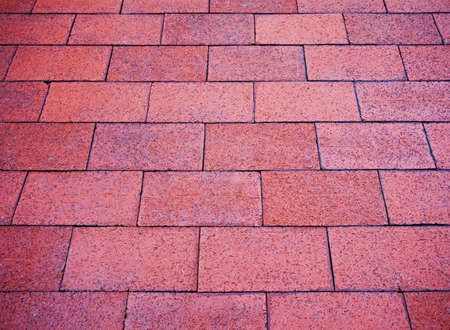 fancy brick pathway in tourist areaの写真素材