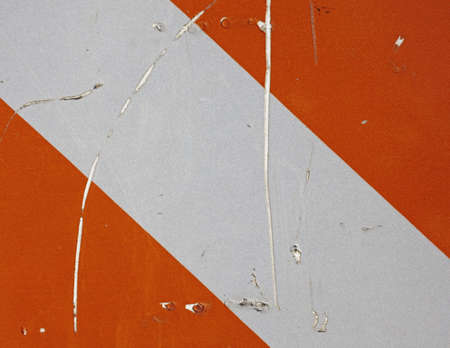 detail of traffic caution signの写真素材