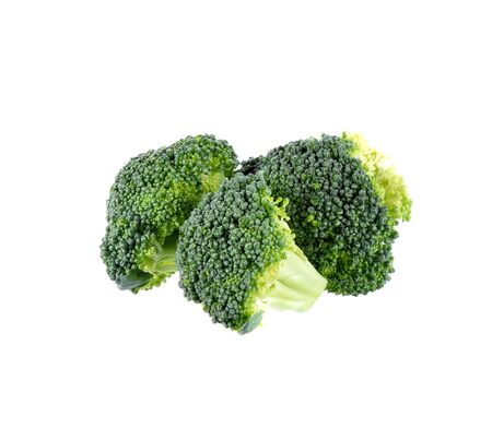 Broccoli on white backgroundの写真素材