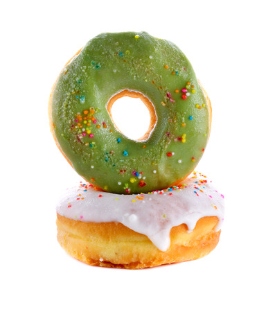 doughnut on a white backgroundの写真素材
