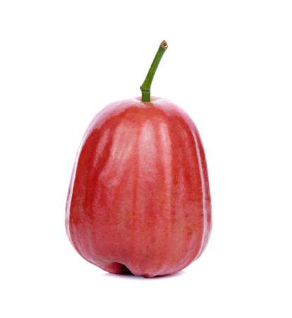 ripe roseapple isolated on a white backgroundの写真素材