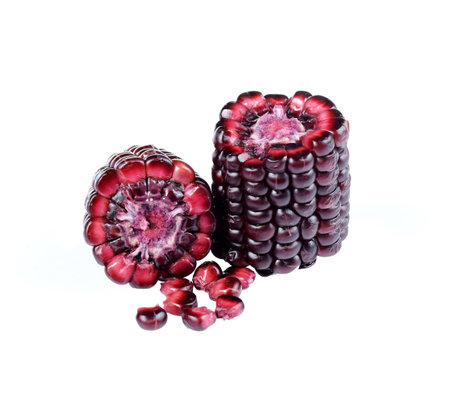 purple corn isolated on white background