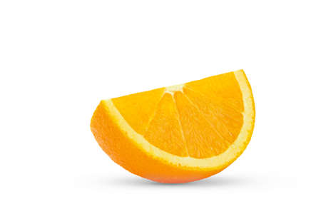 Ripe range fruit slice isolated on white backgroundの写真素材