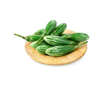 Brinjal rugby isolated on white backgroundの写真素材