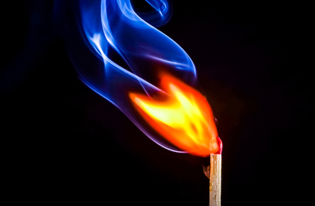 burning matchの写真素材