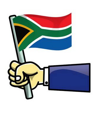 Flag of Africa icon.のイラスト素材