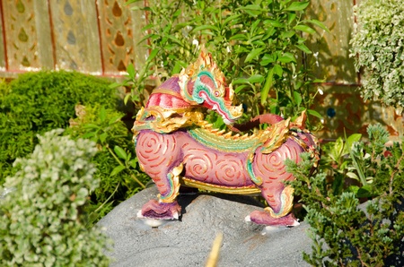 Thai Creatures statue from legend of Mysterious forest in Thai Royal Crematoriumの写真素材