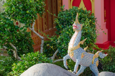 Thai Creatures statue from legend of Mysterious forest in Thai Royal Crematoriumの写真素材