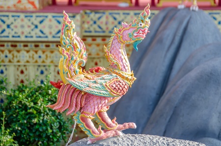 Thai Creatures statue from legend of Mysterious forest in Thai Royal Crematoriumの写真素材