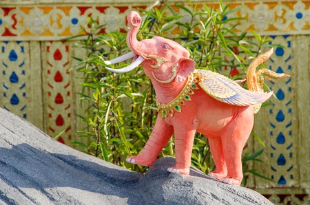 Thai Creatures statue from legend of Mysterious forest in Thai Royal Crematoriumの写真素材