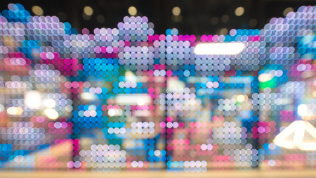 Blurred abstract view on LED lighting  wall