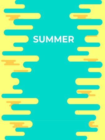 Abstract Colorful background for cover design. Illustration template summerのイラスト素材