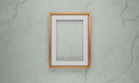 Abstract elegant 3D Background with wood frameの写真素材