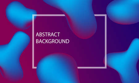 Colorful Gradient Fluid Liquid Geometric Dynamic Shape Background