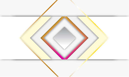 Abstract 3D Diamond papercut layer dark blue  background. Modern futuristic concept.のイラスト素材