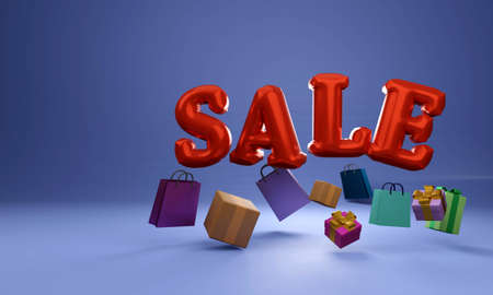 Shopping Online on Mobile Application Concept Marketing and Digital . 3D rendering