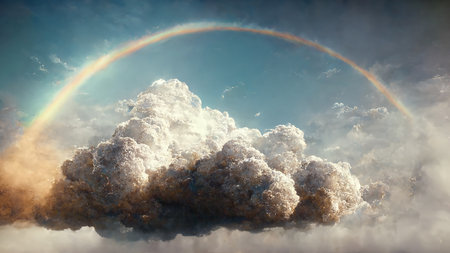 Cloud Scape before thunder dramatic background.の素材
