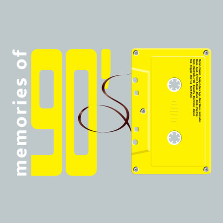 Cassette tape. Retro audio tape. Vector illustration for your design