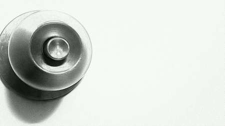 Locked door on white background.の素材
