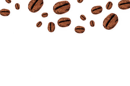 Coffee powder  in alphabet, beanの写真素材