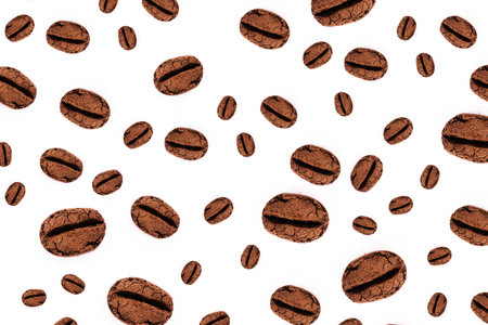 Coffee powder in alphabet, beanの写真素材