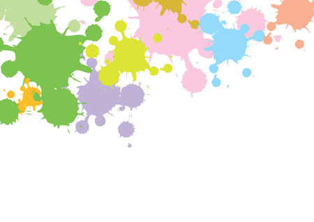 Colorful abstract painting backgroundの写真素材