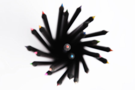 Individuality concept. Pencils close-upの写真素材
