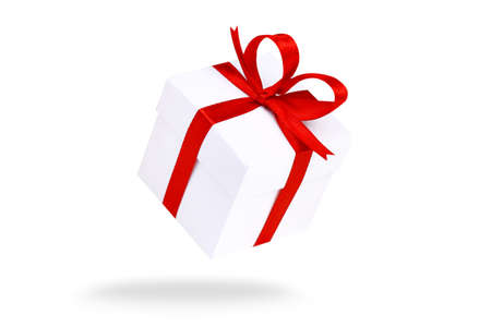 Gift boxes. Flying gift boxes. Holiday gift concept. Part of set.の写真素材