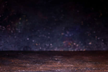 Vintage style rustic background. Creative blurry abstract background with selective focus in perspective. Part of set.の写真素材