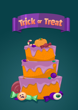 Halloween cakeのイラスト素材