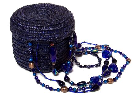 Jewellery box isolated on white backgroundの写真素材