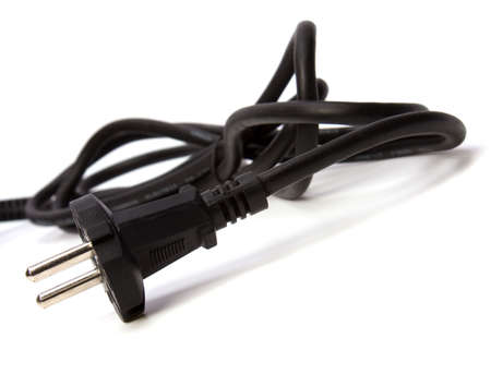 Electric plug isolated on the white background