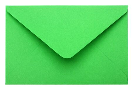 green envelope isolated on white background