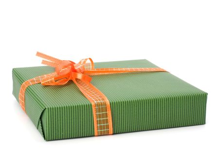 easter gift isolated on white backgroundの写真素材