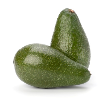 avocado isolated on white background close upの写真素材
