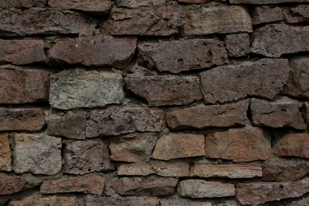 stone shielding wall backgroundの写真素材