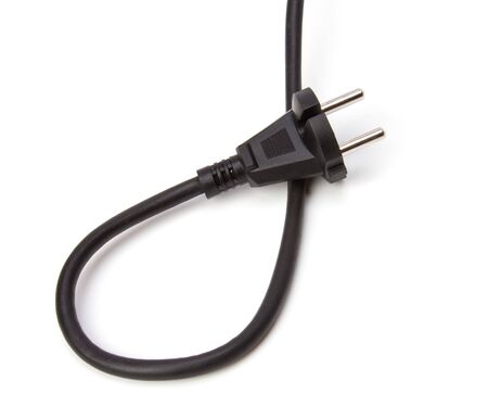 Electric plug isolated on the white background