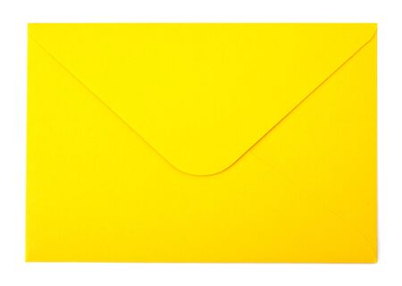 envelope isolated on the white backgroundの写真素材