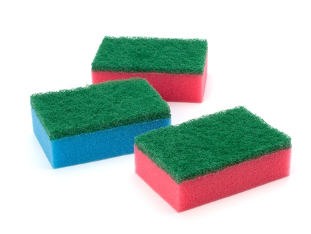 sponges group isolated on the white backgroundの写真素材