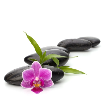 Zen pebbles path. Spa and healthcare concept.の写真素材