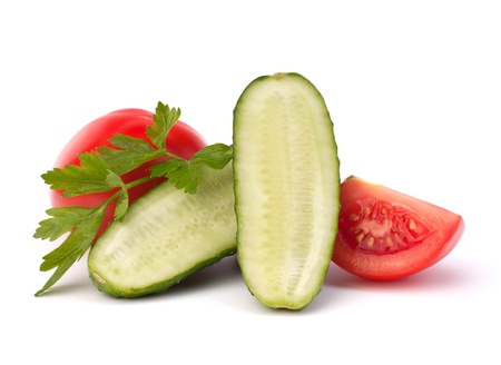 Cucumber vegetable isolated on white backgroundの写真素材