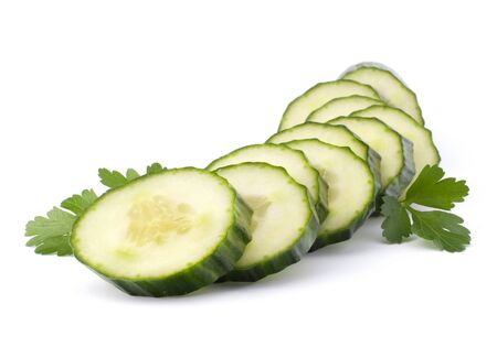 cucumber isolated on white background close upの写真素材