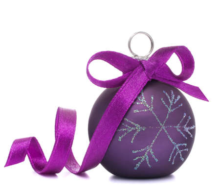 Christmas ball isolated on white background cutoutの写真素材