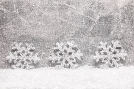 Christmas greeting card. Noel festive background. New year symbol. Christmas story theme. Festive background with copy space.の写真素材