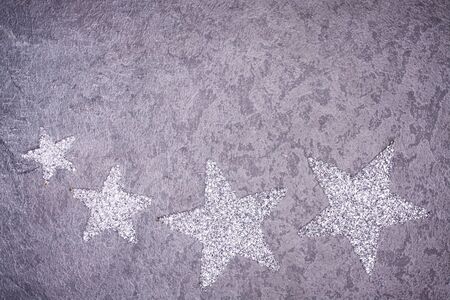 Christmas greeting card. Noel festive background. New year symbol. Star.. Copy space to your text.の写真素材