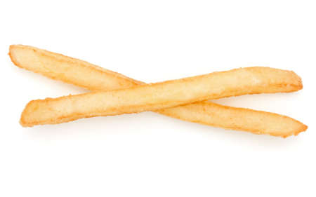 French Fried Potatoes isolated on white background