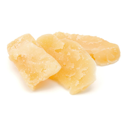 shredded parmesan cheese isolated on white background cutoutの写真素材