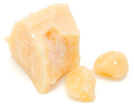 shredded parmesan cheese isolated on white background cutoutの写真素材