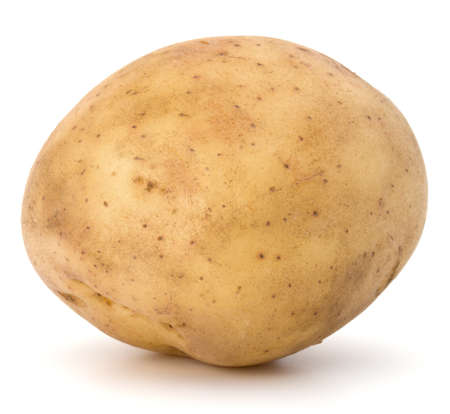 new potato tuber isolated on white background cutoutの写真素材