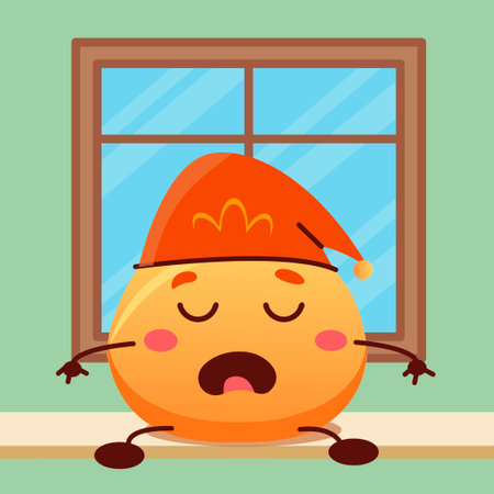 Children s vector illustration for the fairy tale Kolobok.のイラスト素材